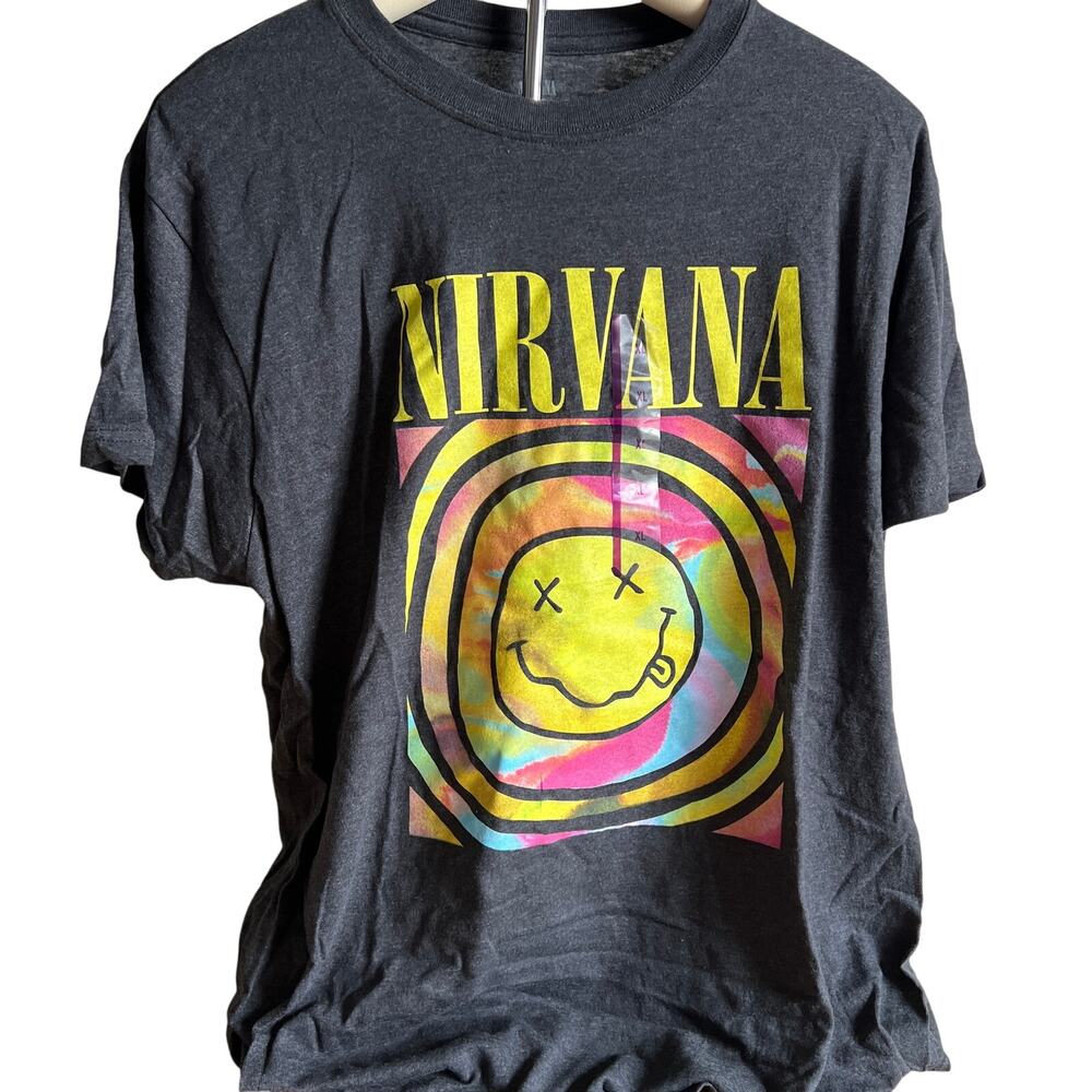 Nirvana Women's Graphic Short Sleeve Band Crewneck T-Shirt - Size XL - NWT